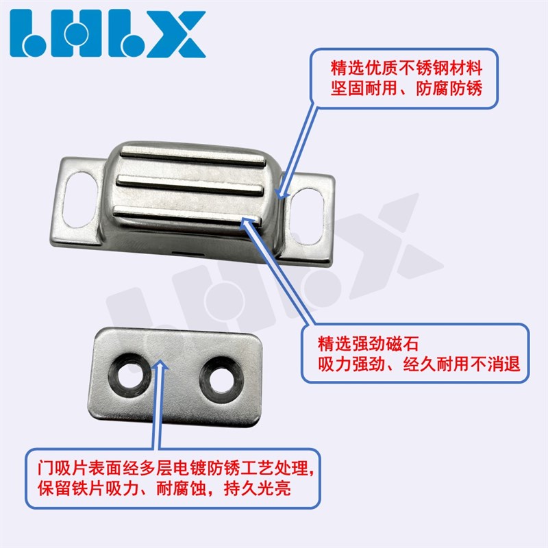 速发AK1-A-B铝型材门吸磁吸强力磁铁工业设备柜门吸磁力扣门磁门
