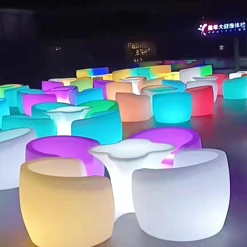 速发茶几吧台桌户外简约台酒店v酒吧装饰网红发光桌椅清吧家具