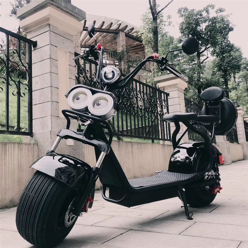 速发包邮锂电哈雷人动车自轮宽胎踏板大行车两轮电瓶车成电上班代