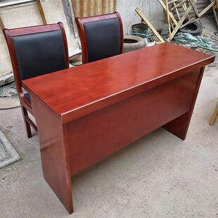 速发厂家桌人会议桌条桌实木会课室培训桌椅组合1.2米议双椅