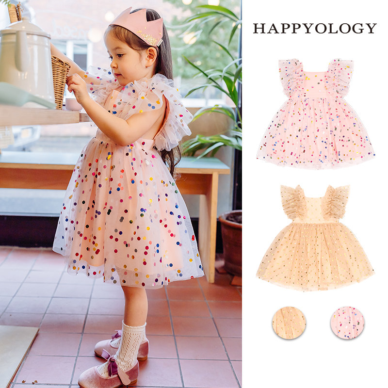 现货速发Hyogy儿童连衣裙夏装童公主裙纱裙礼服小孩洋气裙子