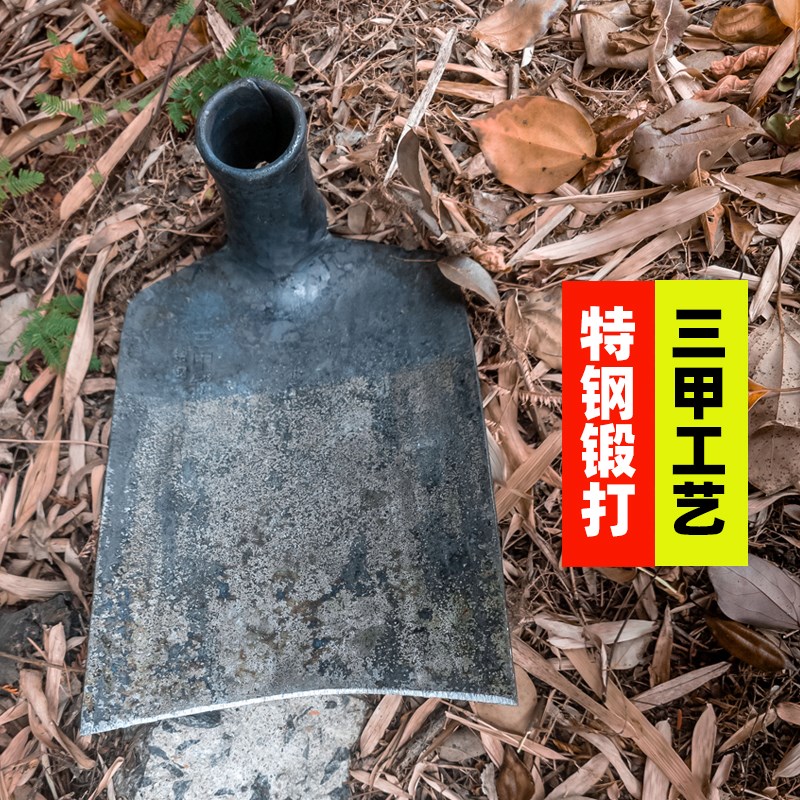 速发手工锻打锄头老式锄头农用锄锄锰钢头地大锄头除草翻草锄头农