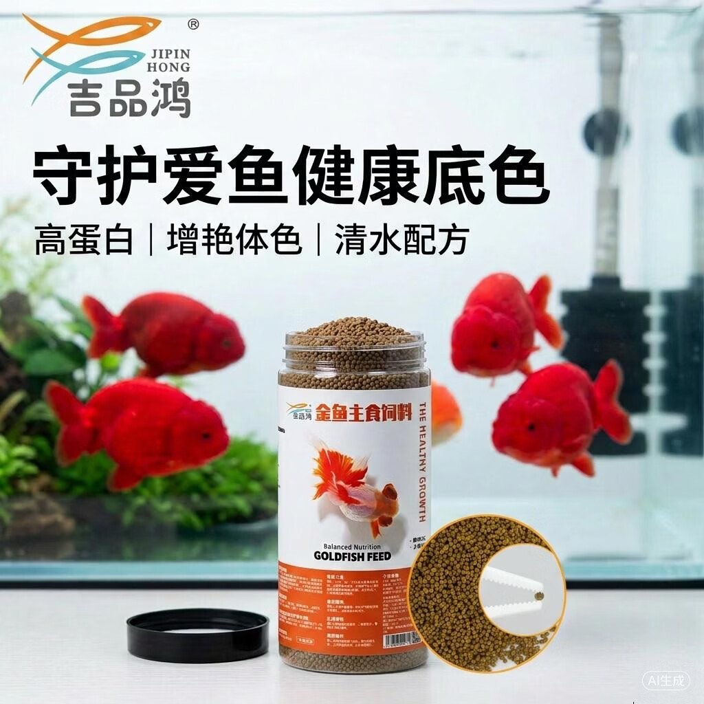 金鱼饲料草金锦鲤鱼粮食小型