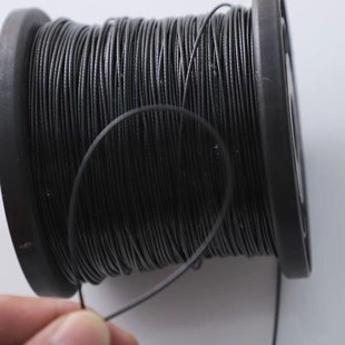 黑色包胶不锈f钢丝拉绳广告牌挂画植物爬藤遮阳网晾晒包塑钢丝绳