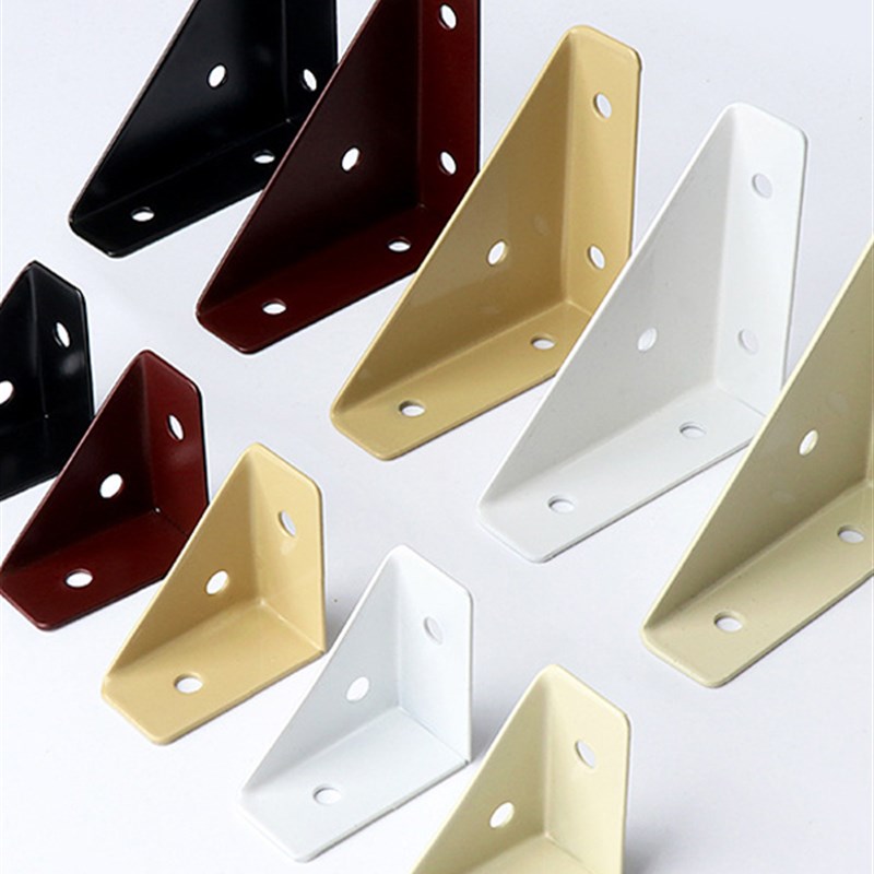 10祇 三面固定角码三角码tL型加厚多功能三角支架置物托架90度直