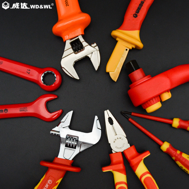 威达绝缘开口梅花k扳手 VDE认证防漏电耐高压电工专用维修工具套