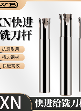 数控刀杆EXN03R刀杆双面LNyMU0303刀片开粗加工快进给铣刀杆刀盘