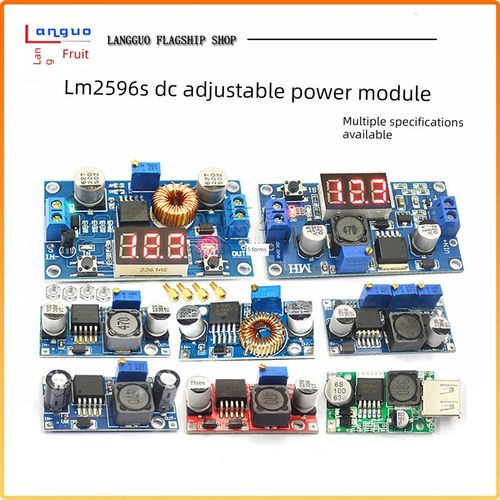 Lm2596S Dc-Dc直流可调降压稳压电源模块板24V至N12/5V3V3.3大功