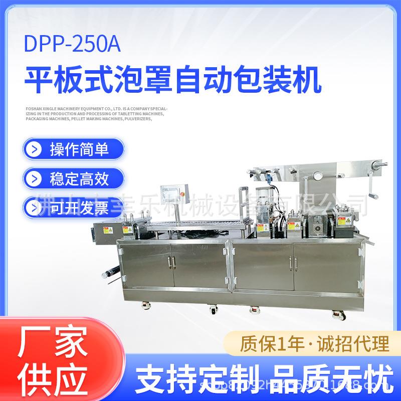 DPP-250A全自动平板式包装机奶片糖果胶囊药片药板铝塑泡罩包装机