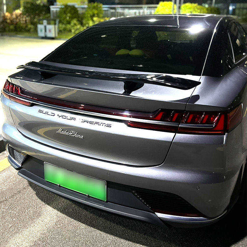 比亚迪汉EVDM尾翼改装海鸥翼外观件免打孔黏贴GT定风翼汽车飞机翼