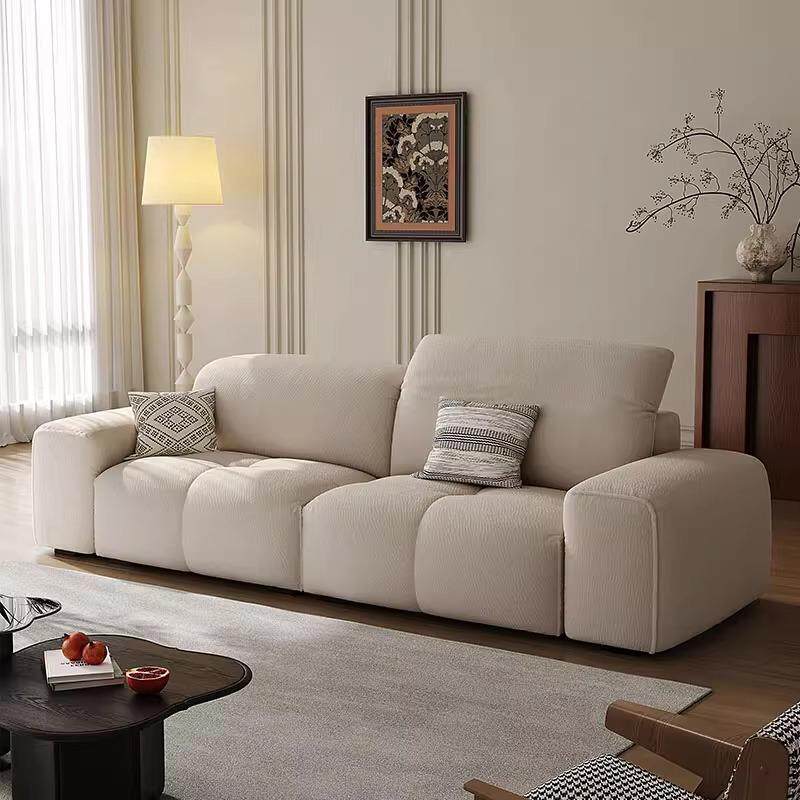 复古法式奶油中古风TUSU布艺沙发可调靠背转角直排沙发小户型组合