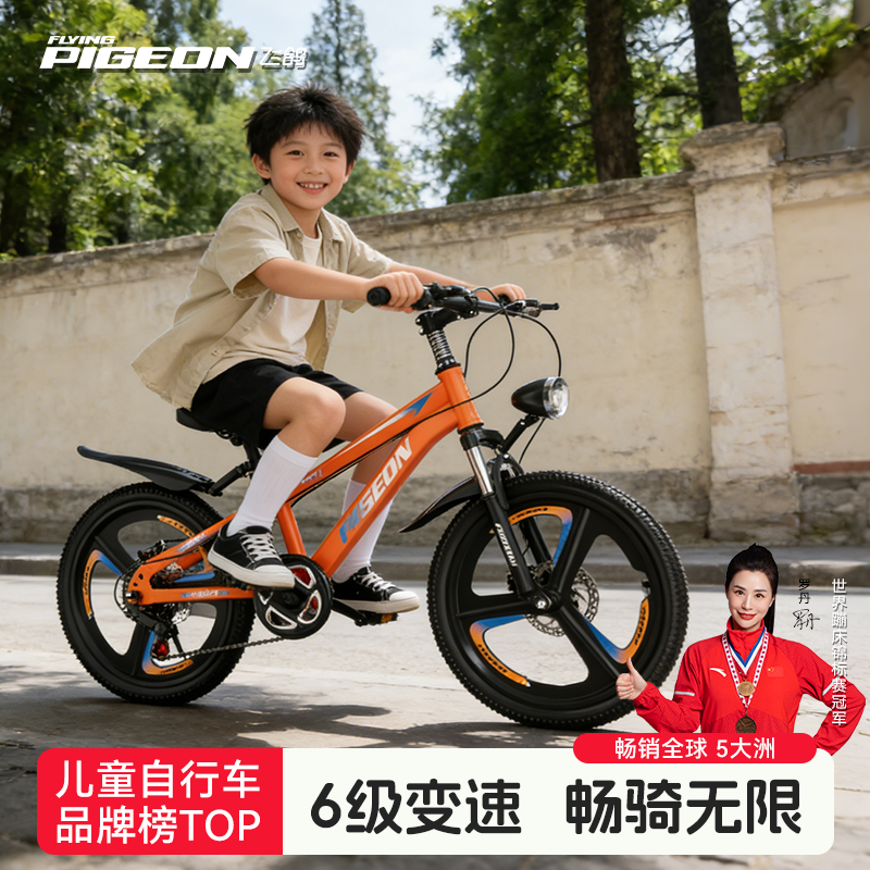 飞鸽儿童自行车6-15岁男女孩学生减震变速碟刹公路山地自行车,自行车/骑行装备/零配件,青少年学生车,淘宝优惠券,粉丝福利购,淘宝优惠卷
