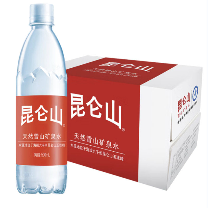 昆仑山雪山矿泉水500ml*24/350ml*24 整箱 顺丰发货图片