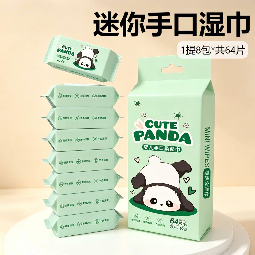 迷你便携婴儿手口屁专用湿巾