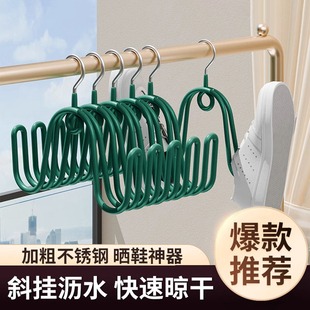 挂钩 晾鞋 架阳台防风凉鞋 架室内外晒鞋 子晾晒叠挂衣架家用户外晒鞋