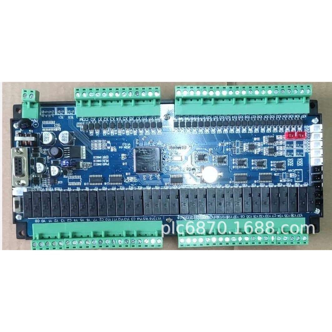 PLC工控板国产PLC FX2N-64MR64MT-10AD 2DA板式PLC 4轴带485
