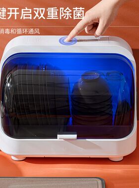 家用厨房消毒碗架沥水架s碗碟碗柜置物架装放碗筷晾餐具带盖收纳