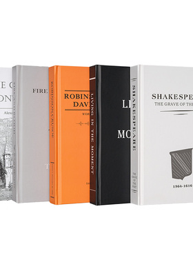 中号英文仿真书可翻页假书道具摆C件样板房间家具展厅书柜软装饰