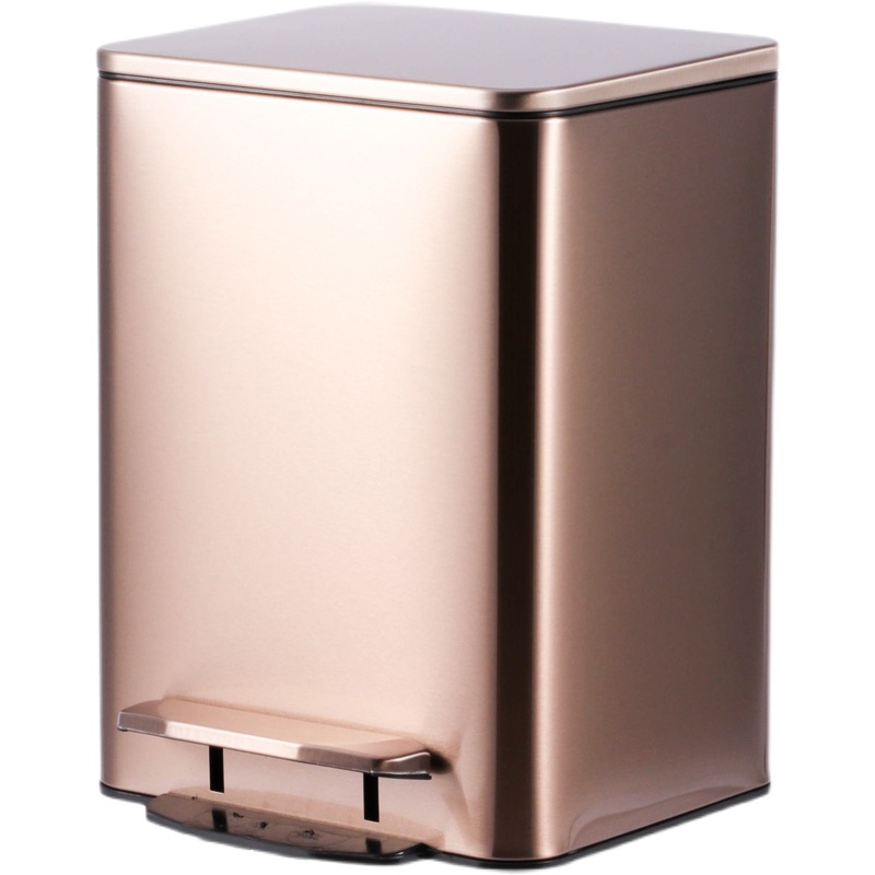 大容量厨房不锈钢垃圾q桶带盖大号家用客厅欧式创意脚踏15L加厚