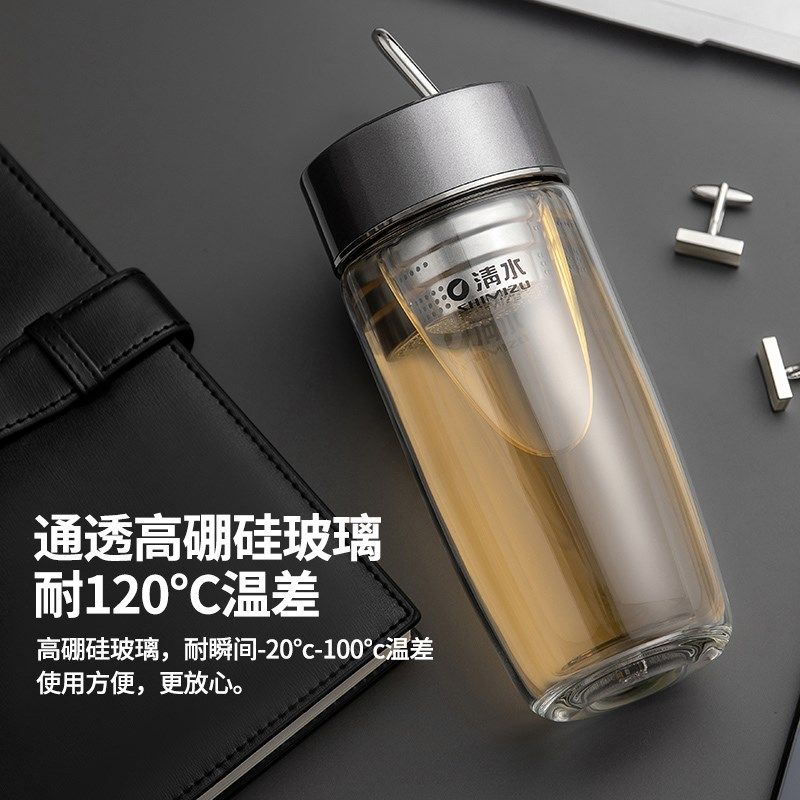 清水玻璃杯厚单层鹅蛋杯耐热水杯提环杯I子茶杯泡茶杯便携家用车,餐饮具,玻璃杯,淘宝优惠券,粉丝福利购,淘宝优惠卷