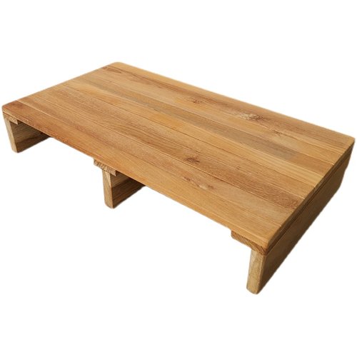 多用途实木脚踏板垫脚凳台阶踏脚板淋浴垫脚板柚木防W腐防滑垫轻