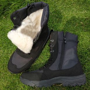 冬季作战训靴羊毛维和作战靴超轻战靴男I女靴战术靴软底沙漠靴透