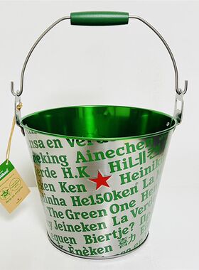 喜力啤酒金属杯收藏冰桶耳机音箱变C色铝杯150周年腰包渔夫帽手链
