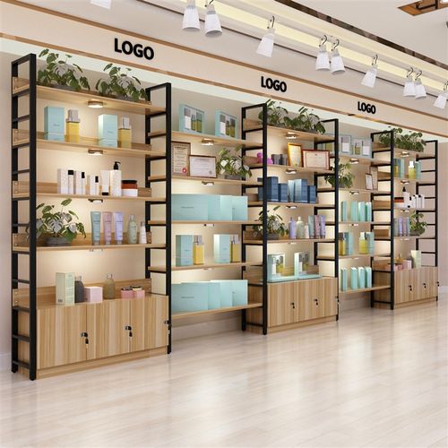 货架展示架多层h架化妆品展示柜货柜自由组合橱窗柜子超市仓储货