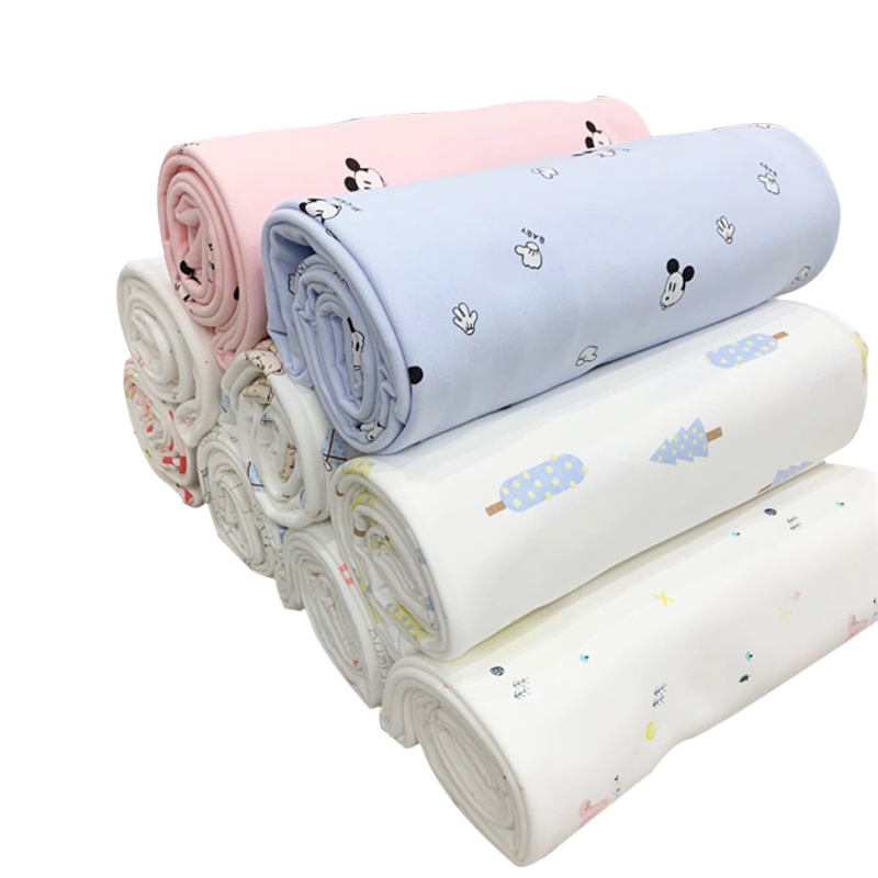 儿童棉布b卡通针织面料纯棉宝宝婴儿a类睡衣柔软床品布料亲肤磨毛