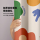 插画风浴室防f水浴帘套装 免打孔加厚防霉隔断挂帘卫生间挡水帘淋