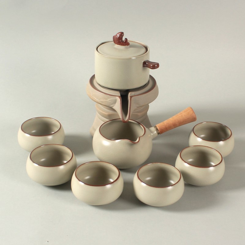 2024新款懒人自动泡茶神器家用茶具套装汝窑功夫茶壶茶.杯单泡茶