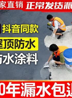 屋顶防水b涂料防漏胶聚氨酯平方彩钢裂缝楼顶补漏防水材料补漏水