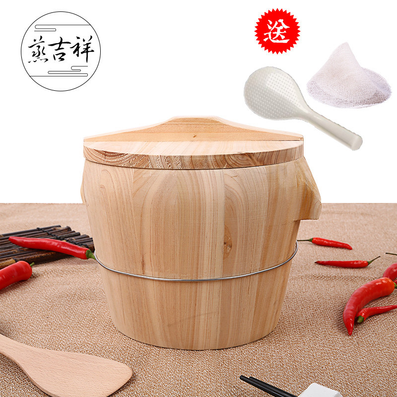 蒸饭木桶小号蒸子家m用蒸饭饭厅甑子大号竹制蒸笼神器原木蒸饭桶