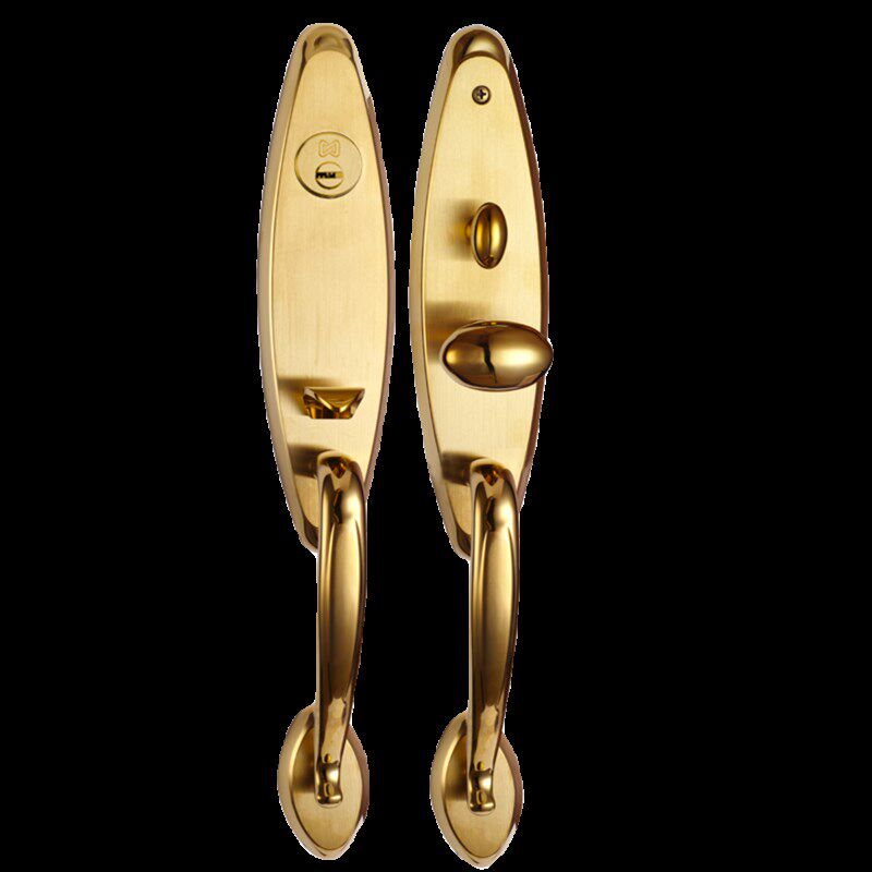 不锈钢304豪华别墅大门锁全铜锁芯实木门美式机R械入户门 双开门