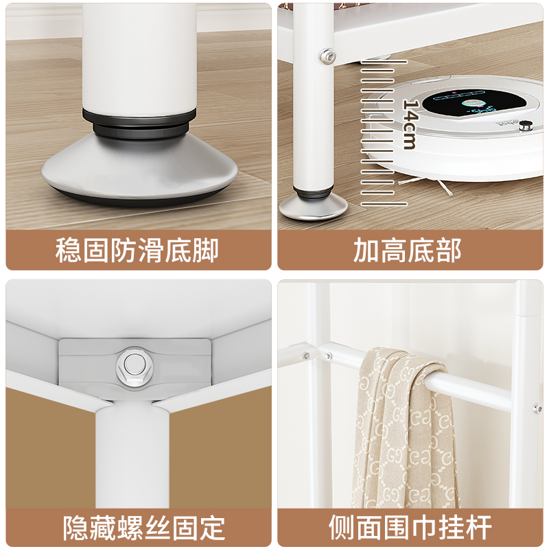 简易衣架转角衣帽架卧室落地收纳神器多功能晾衣架室内Z家用挂衣