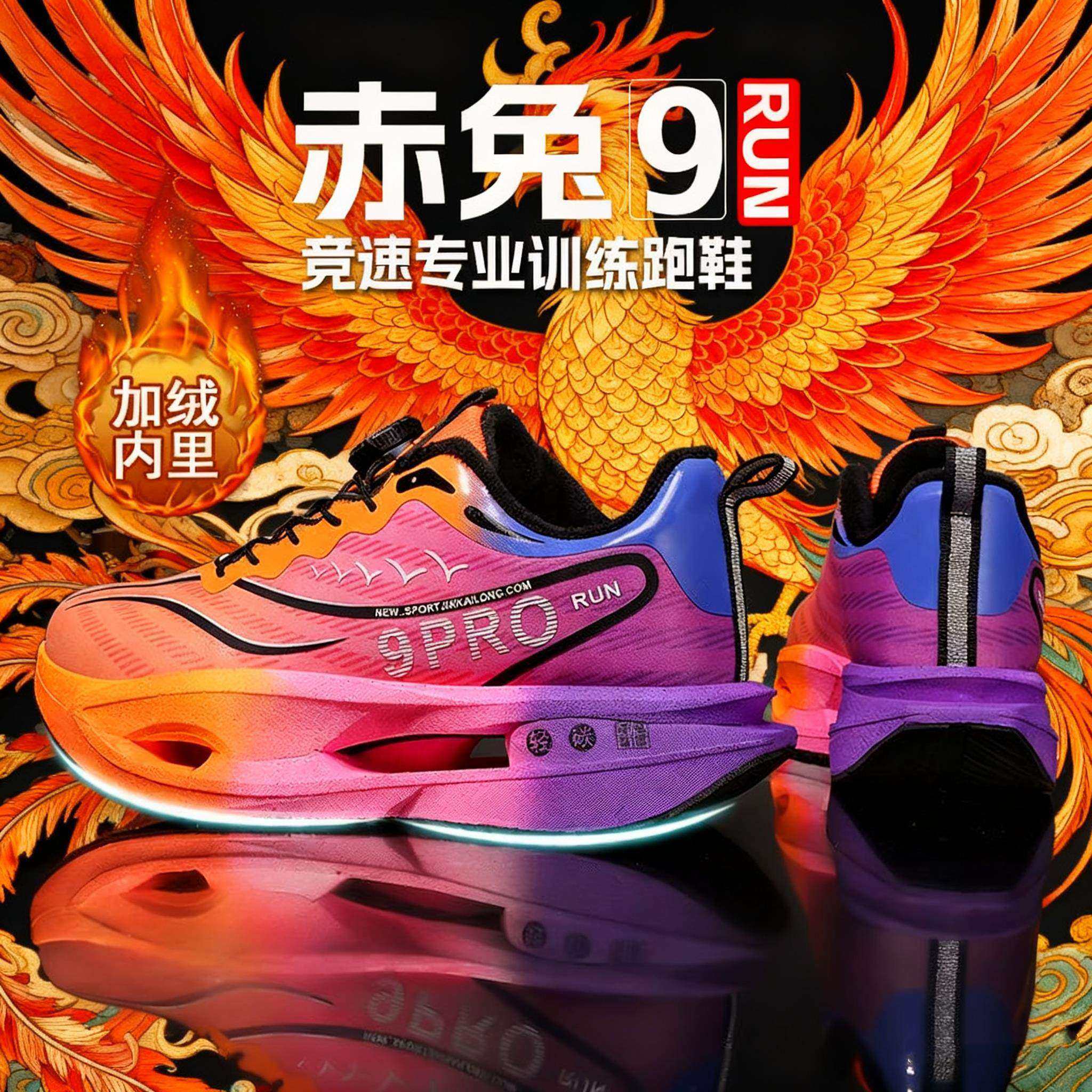 李宁青蓝计划赤兔9pro碳板跑步鞋加绒冬季皮面男童跑鞋超轻专业运,运动鞋new,运动休闲鞋,淘宝优惠券,粉丝福利购,淘宝优惠卷