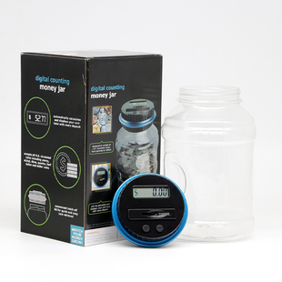 港币智能存钱筒大号电子计数硬币存钱罐水桶大容量儿童防摔礼物