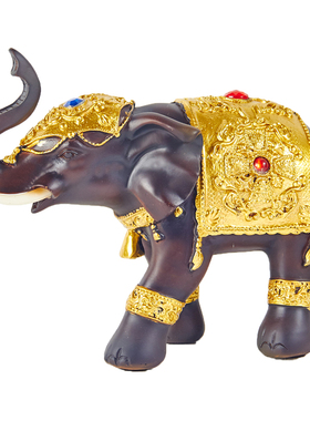 泰国泰式招财大象家居装饰工艺品摆件客厅办公室桌电视柜镇宅摆设