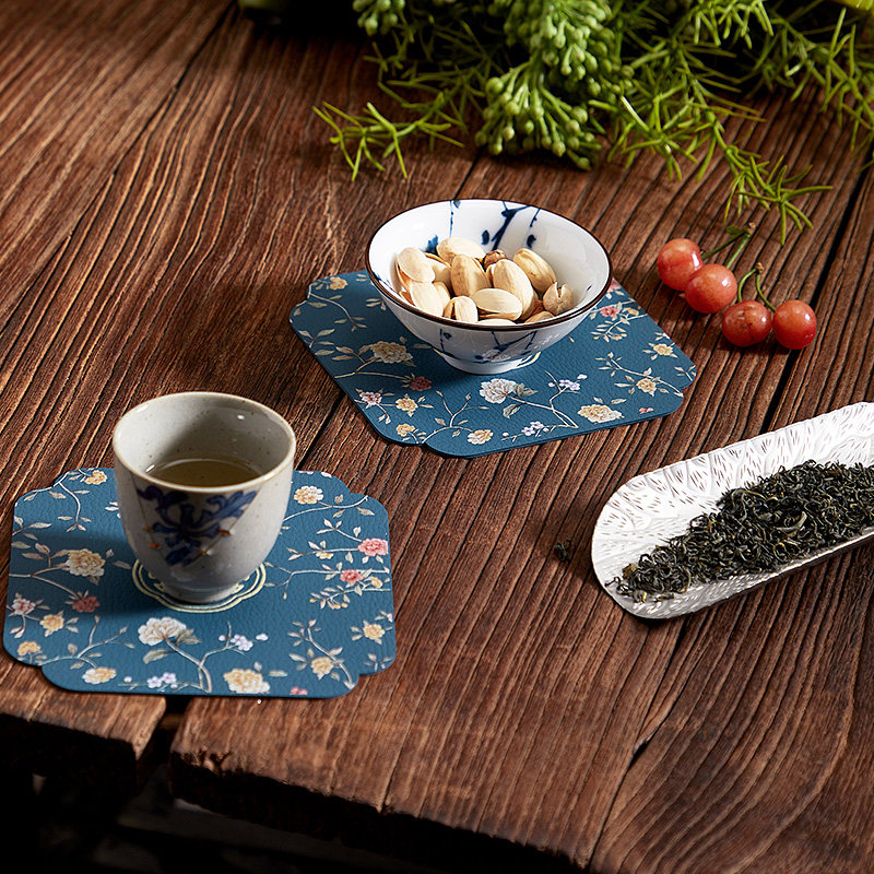 新中式隔热防烫茶几茶桌餐垫皮革茶杯垫餐桌茶席家用防水防油垫子,居家布艺,餐垫,淘宝优惠券,粉丝福利购,淘宝优惠卷