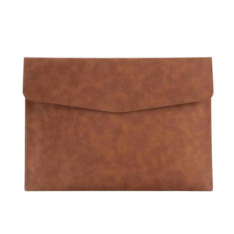 A4皮质商务文件包文件袋便携按扣办公文件合同收纳包加厚防水大容