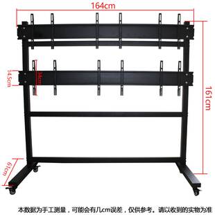 通用24-32寸6屏9屏12屏电脑移动推车多屏显示器落地屏支架工厂可