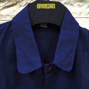 老式中山装春秋中老年中山装军便衣外套中国风爸爸装蓝演出服