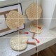 纯手工制作 纳凉便携手持扇 麦秸秆编织蒲扇复古中国风扇子夏季