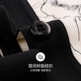 家居服薄款 高级感套装 纯棉长袖 秋季 柔感 家乐芬睡衣女士春秋款