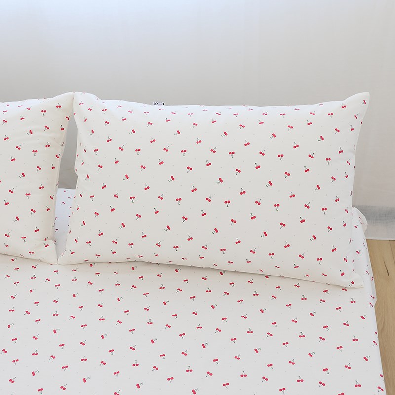 小樱桃2023新款纯棉枕头套枕芯套一对装儿童家用全棉单人48cm74cm