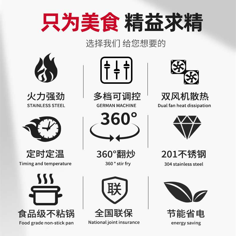 英斯玛特炒菜机器人自动炒菜机商用多功能烹饪做饭滚筒全自动智能