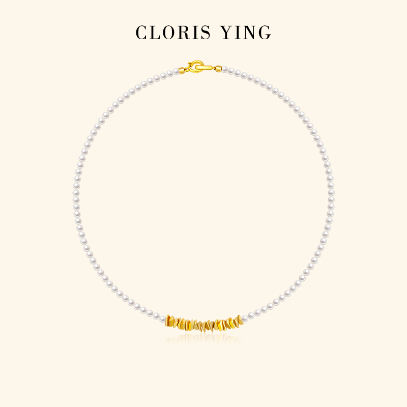 CLORIS  YING珍珠项链叠戴天然淡水珍珠轻奢小众配饰颈链节日礼物