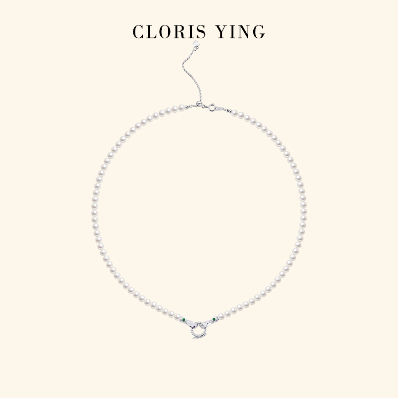 CLORISYING刘亦菲同款女王的权杖极光baby淡水珍珠串珠项链女首饰