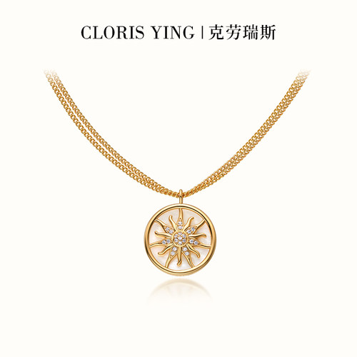 阳神贝母叠戴项链女款