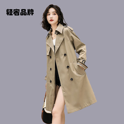 朗姿约定2026春秋新款韩版时尚宽松高级感风衣女中长款流行短外套